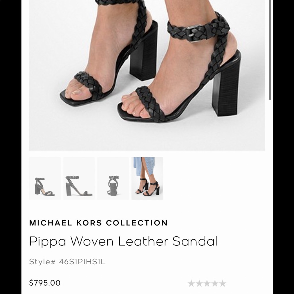 Michael Kors Collection , 37.5 , black sandals